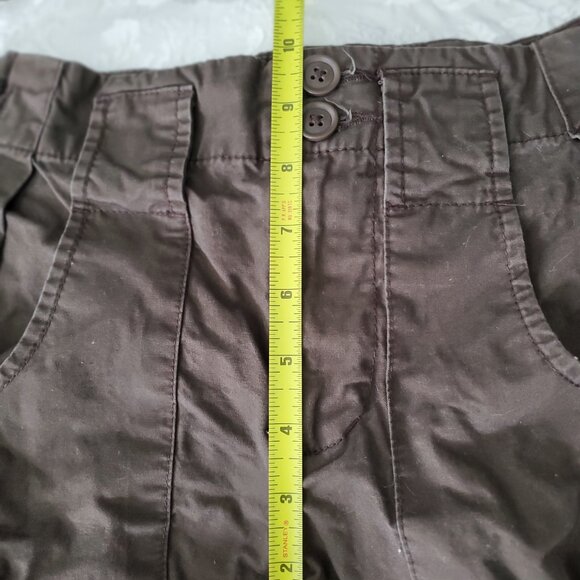 100% COTTON CARGO SHORTS Chocolate Brown SZ 6 - Picture 11 of 16